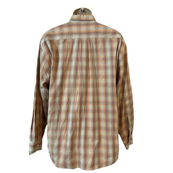 Alan FLUSSER SHIRT MENS XL PURPLE Label PLAID LONG SLEEVE BUTTON UP - Picture 4 of 9